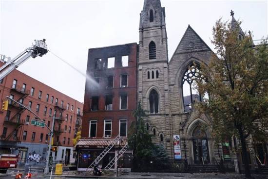 US: Massive NYC fire destroys 19th-century church