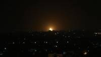 Zionist army hits Hamas position in Gaza