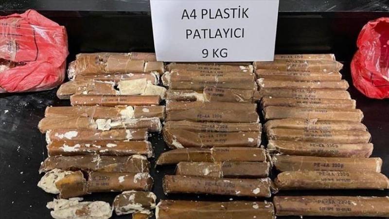 More than 9 kg of plastic explosives seized in Turkey